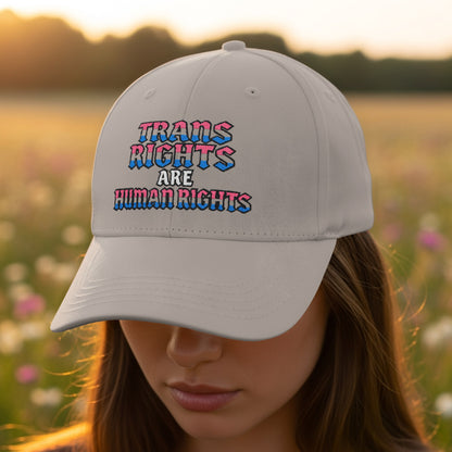 Trans Rights Are Human Rights Embroidered Cap product