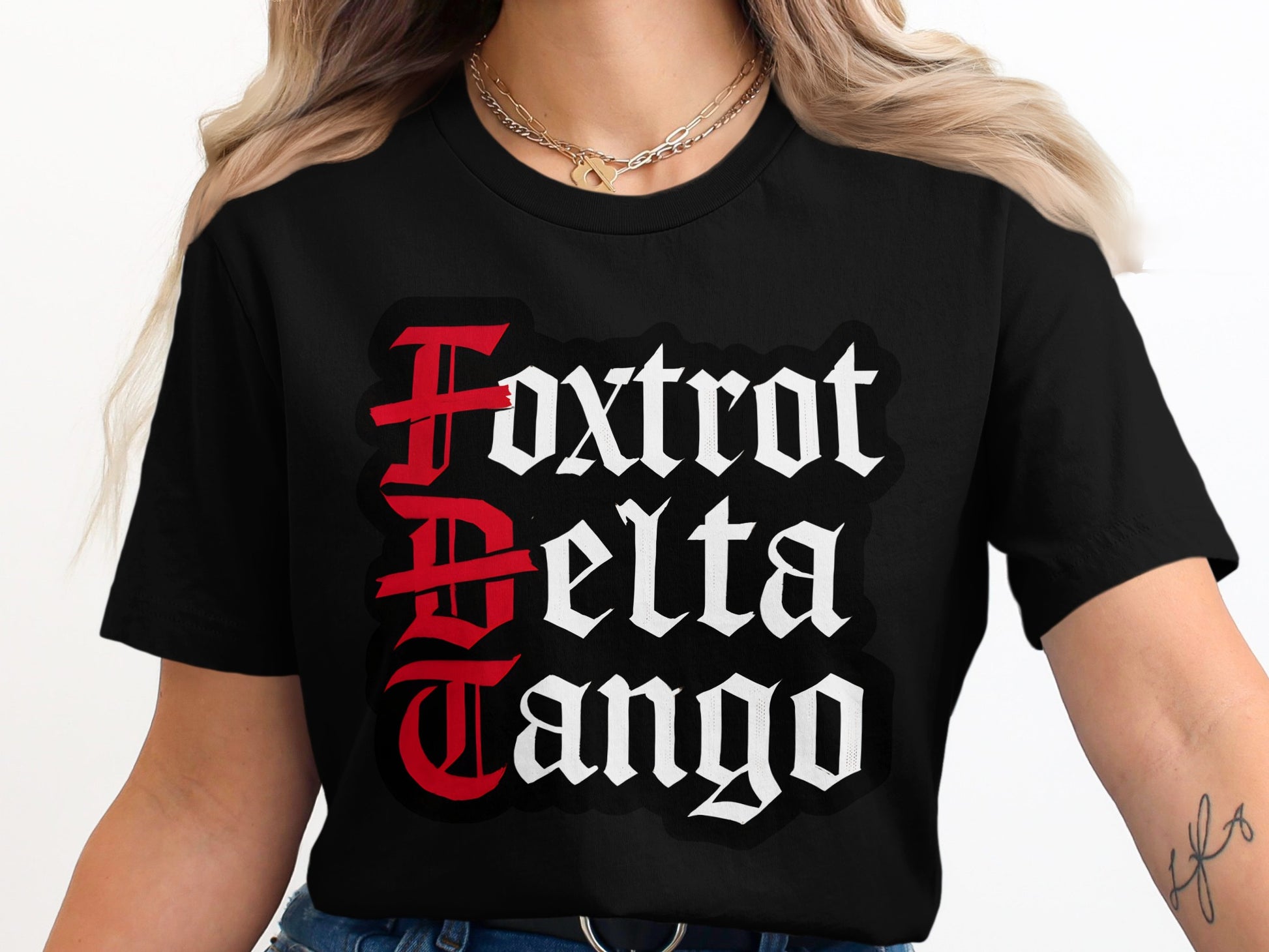 Foxtrot Delta Tango Bold Graphic Tee product type