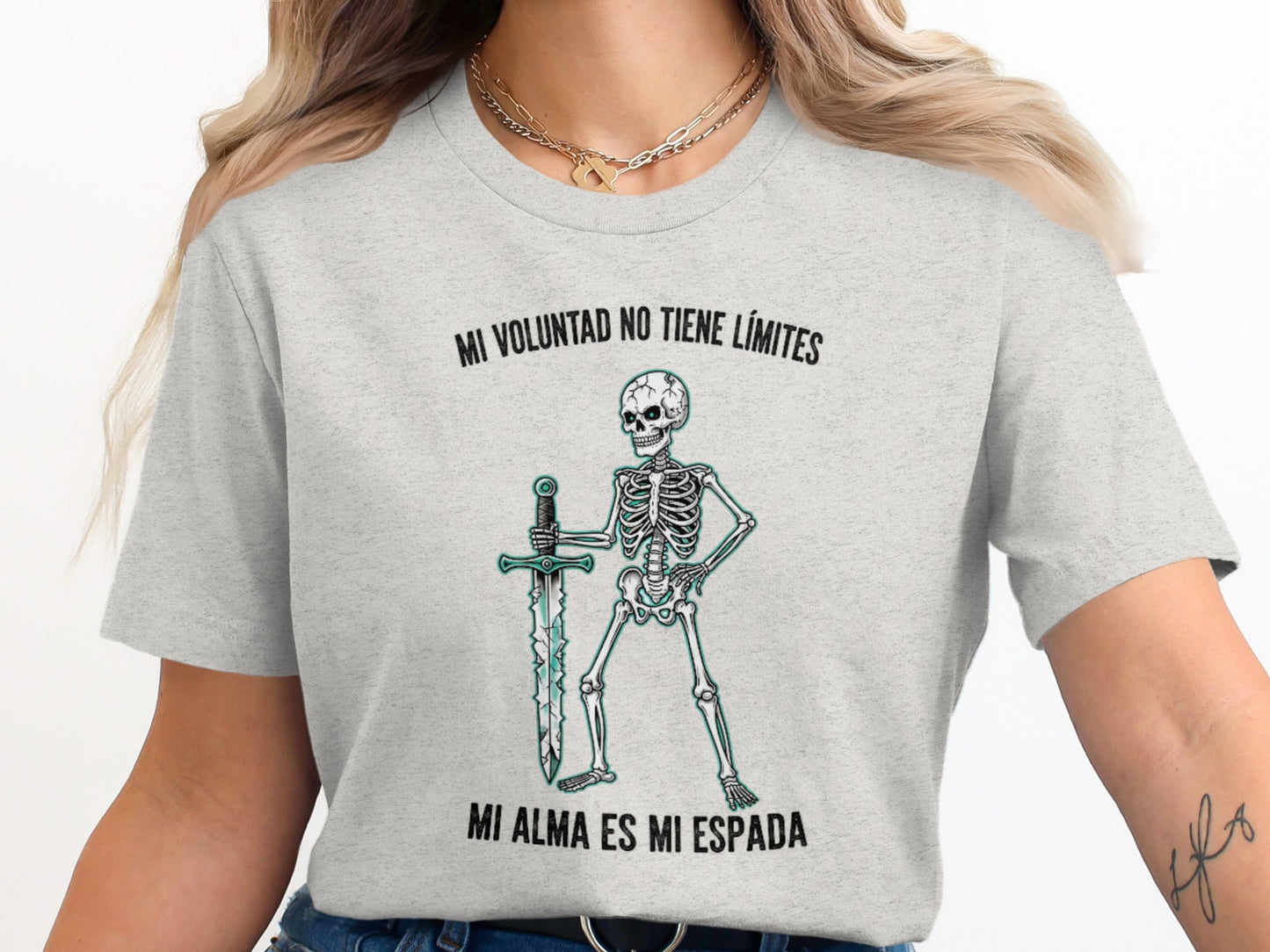 Mi Voluntad No Tiene Límites Skeleton Graphic product