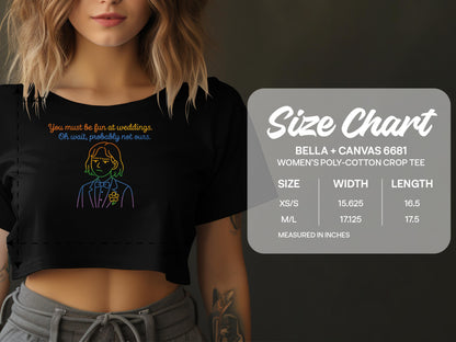 Fun Witty Women's Poly-Cotton Crop Tee product type