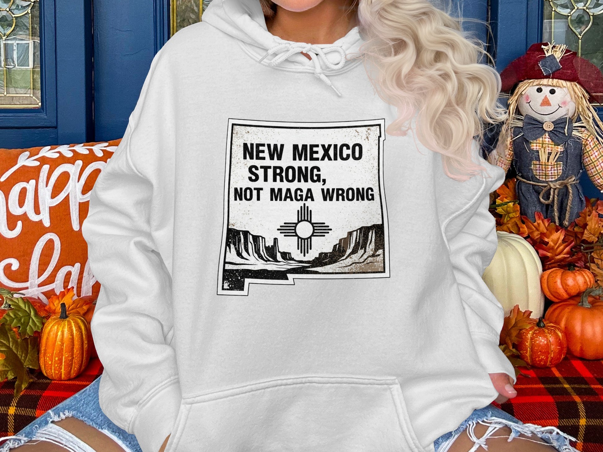 New Mexico Strong Not Maga Wrong Hoodie product type
