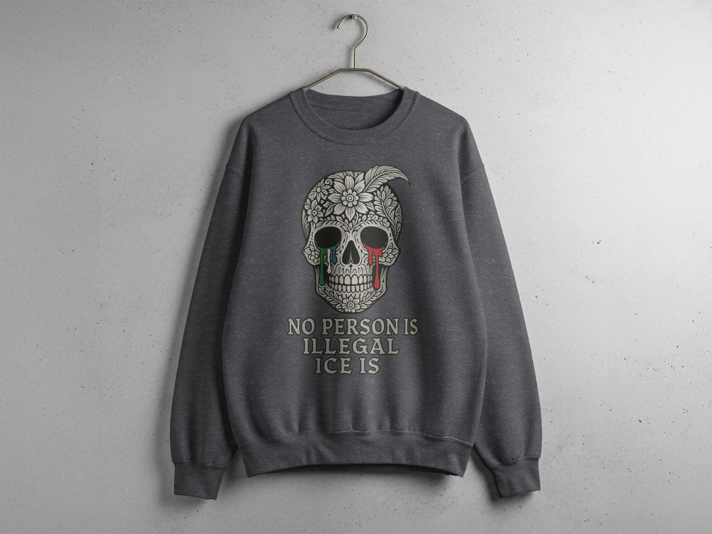 Skull Design Statement Sweatshirt Unique Apparel