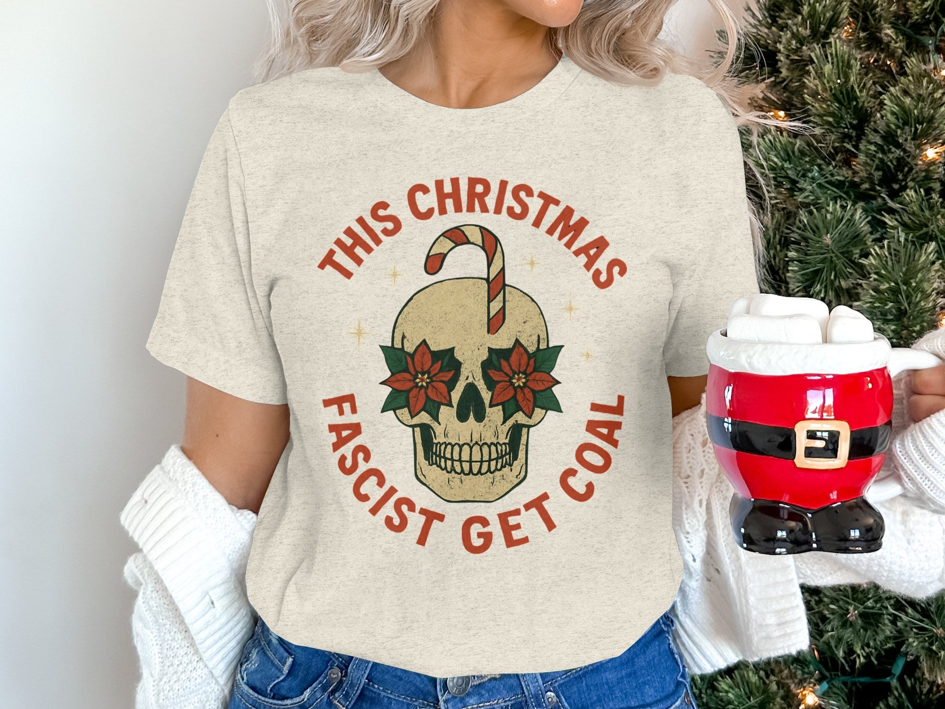 This Christmas Fascist Get Coal Graphic Tee