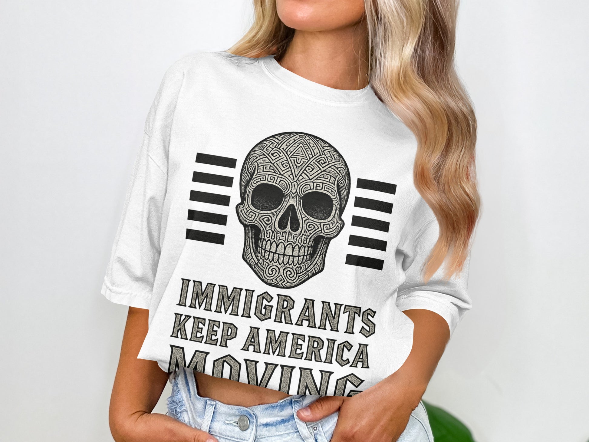 Immigrants Keep America Moving Graphic Tee