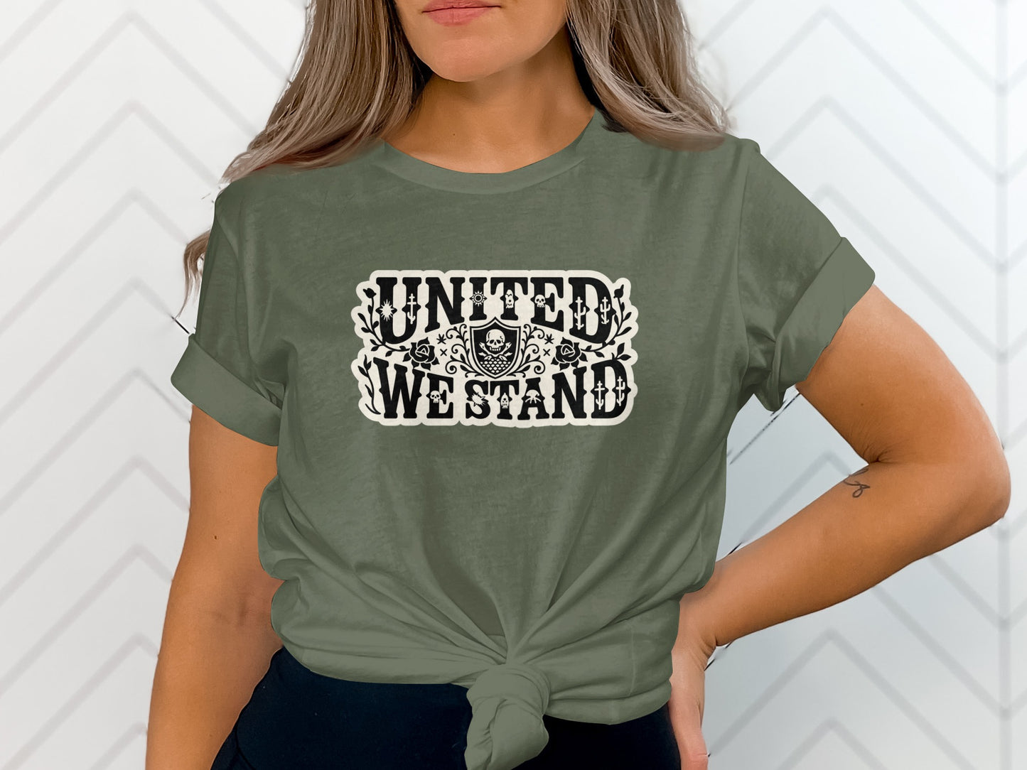 United We Stand Graphic Tee Shirt Casual Wear
