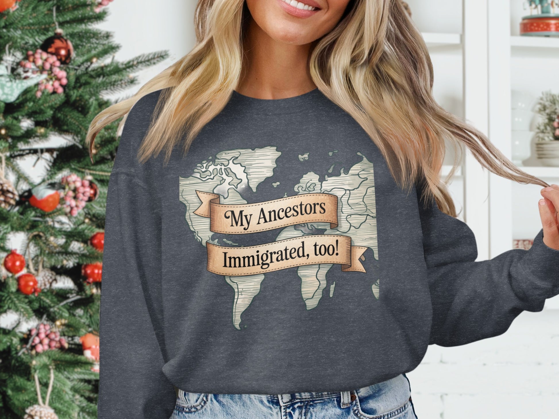 My Ancestors Immigrated Too Sweatshirt product