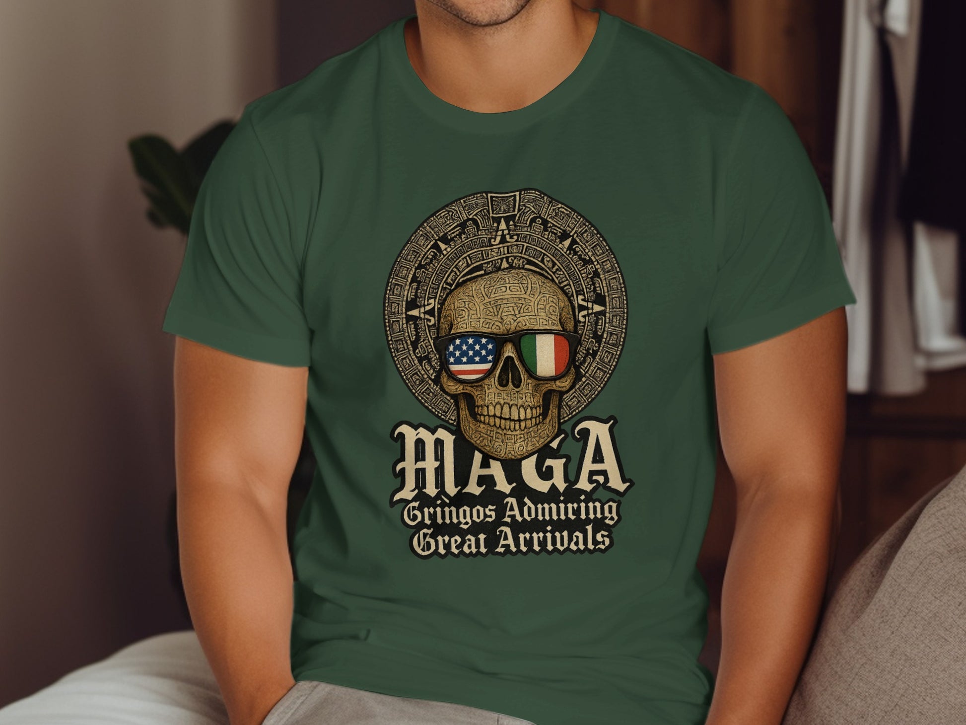 Gringos Admiring Great Arrivals Skull T-shirt product type