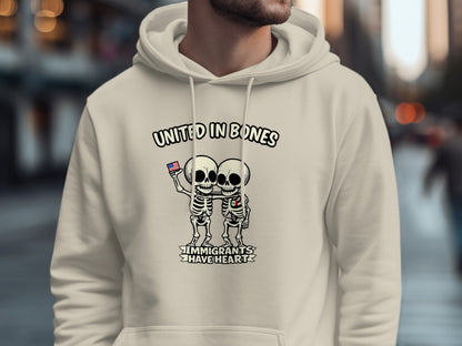 United in Bones Immigrants Have Heart Hoodie product
