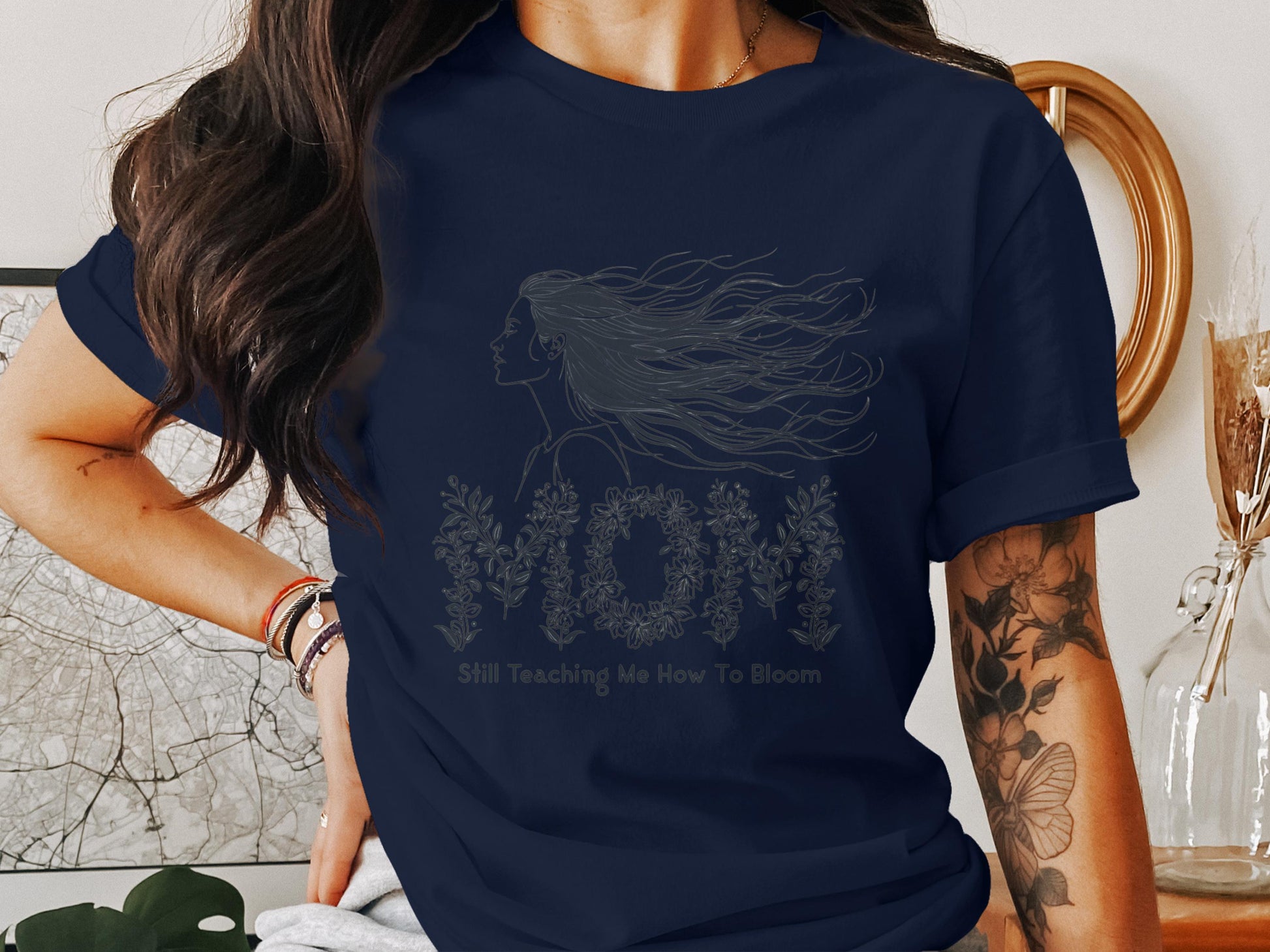 MOM Still Teaching Me How To Bloom shirt product type