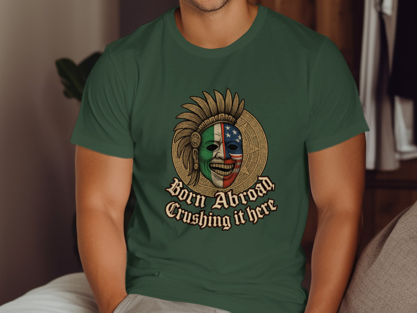 Born Abroad Crushing It Here Graphic Tee product