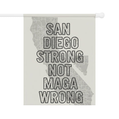 San Diego Strong Not MAGA Wrong Map Art Poster