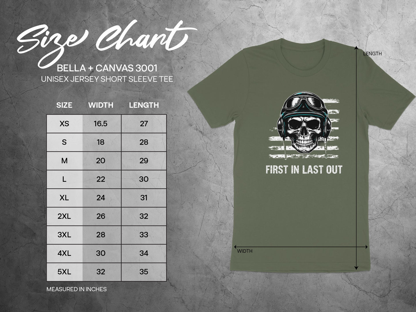 First In Last Out Skull Graphic Short Sleeve Tee