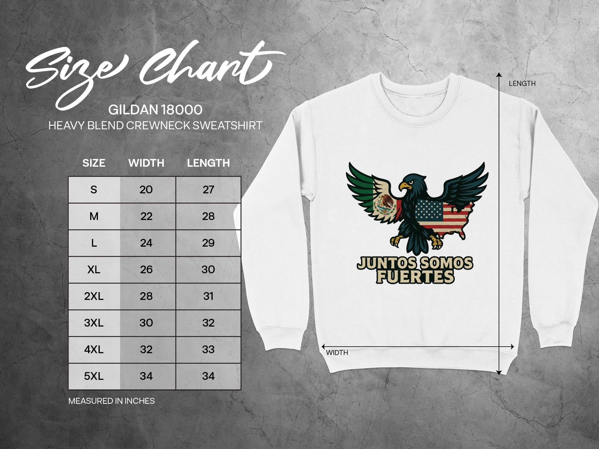 Juntos Somos Fuertes Heavy Blend Crewneck Sweatshirt product