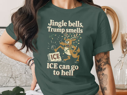 Jingle bells Trump smells ICE can go to hell product