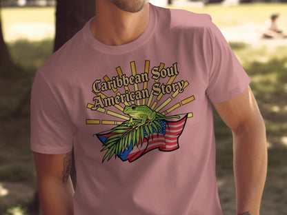 Caribbean Soul American Story Graphic T-Shirt