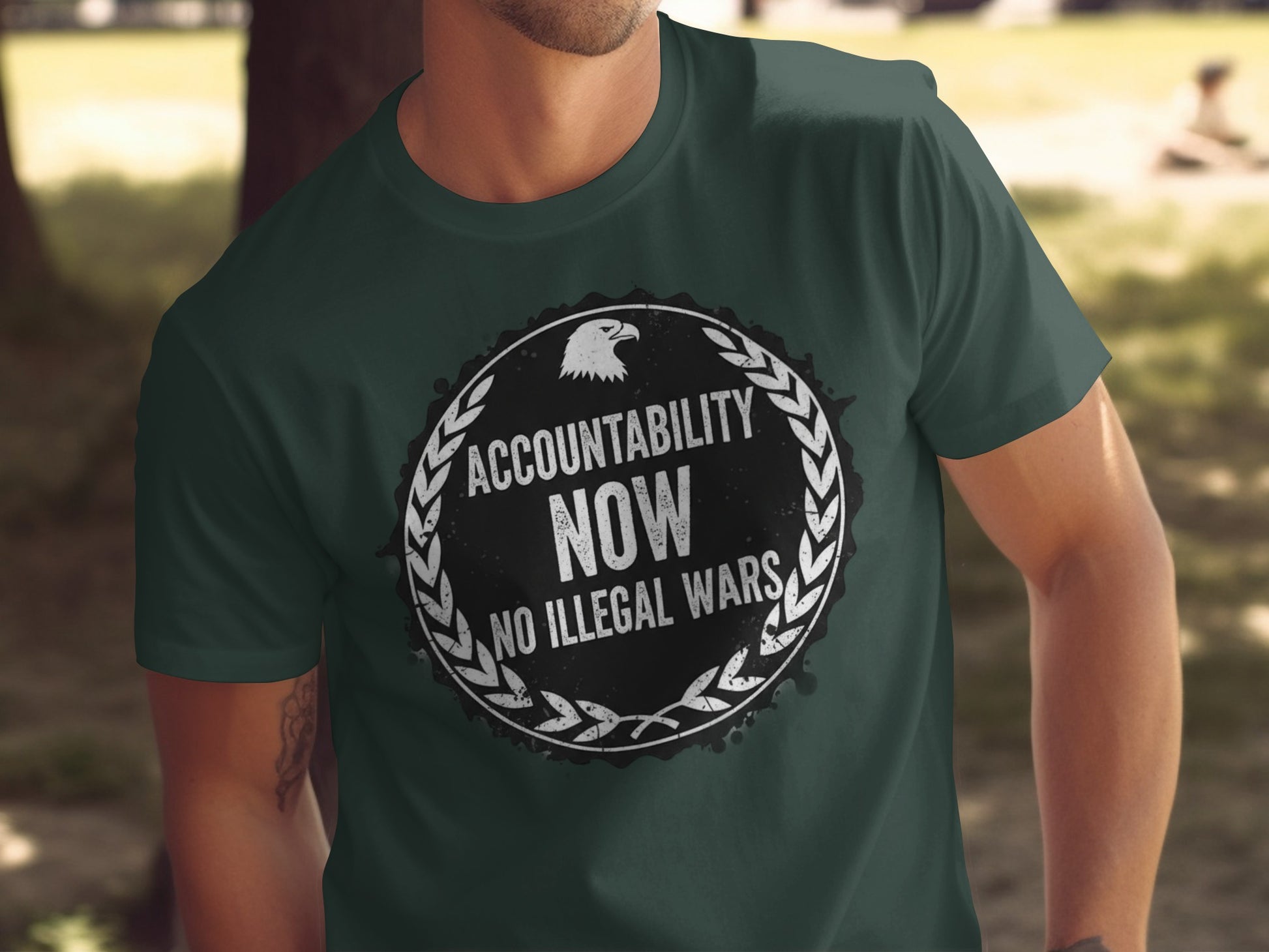 Accountability Now No Illegal Wars Statement Shirt