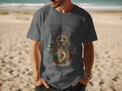 Más Amor Menos Trump Dog Printed T-shirt product