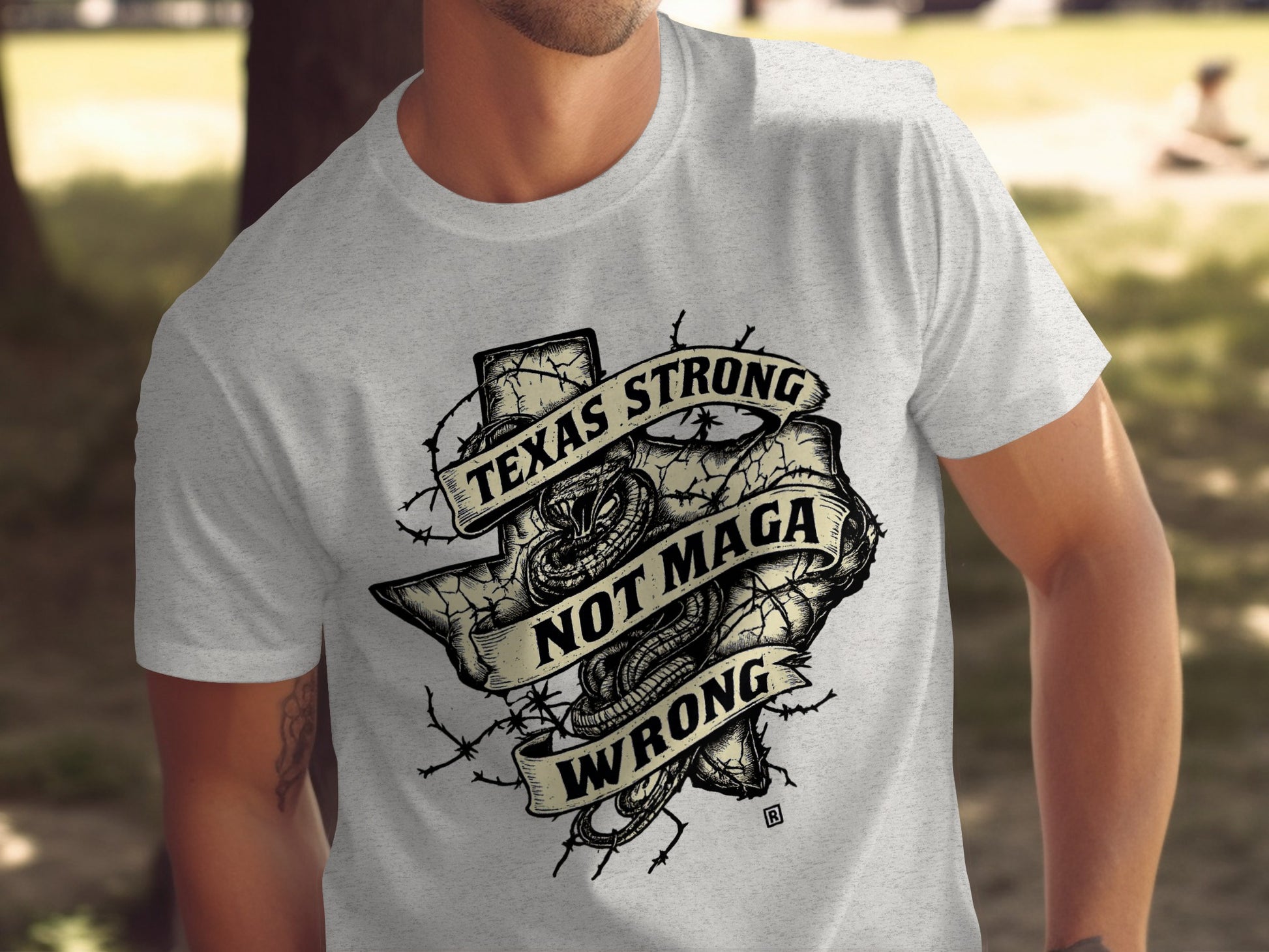 Texas Strong Not Maga Wrong Graphic T-Shirt Product