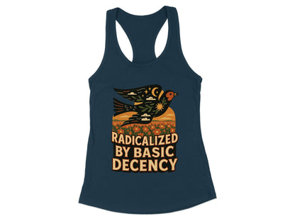 Radicalized By Basic Decency Graphic Tank Top