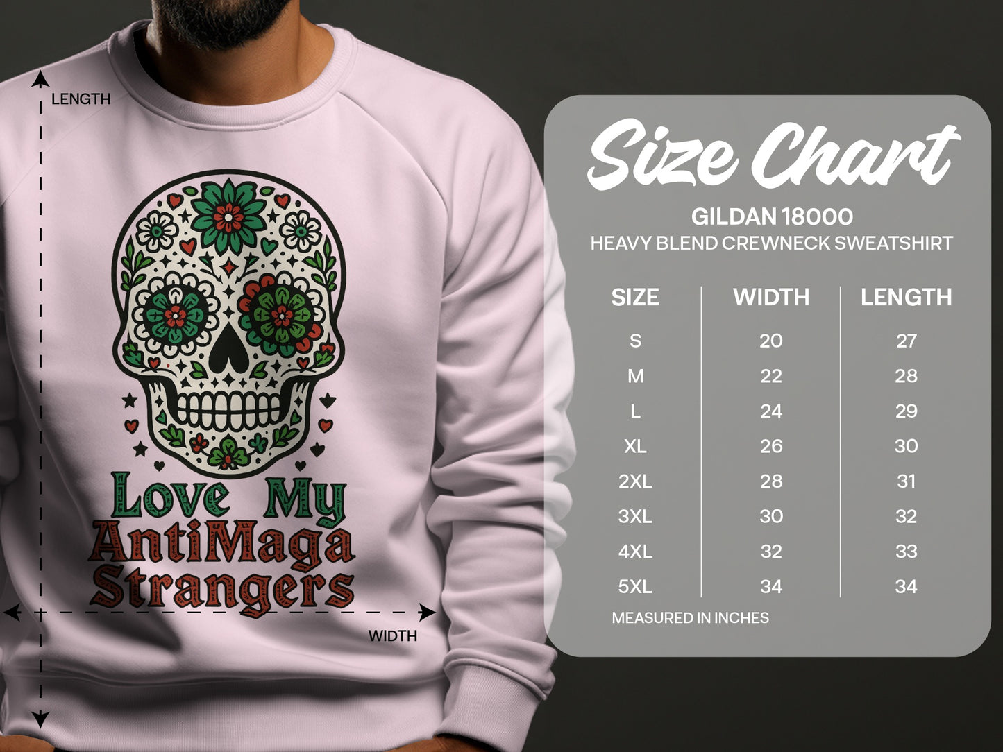 Love My AntiMaga Strangers Crewneck Sweatshirt