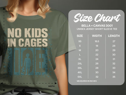 No Kids in Cages Graphic Tee Unisex Jersey Shirt product