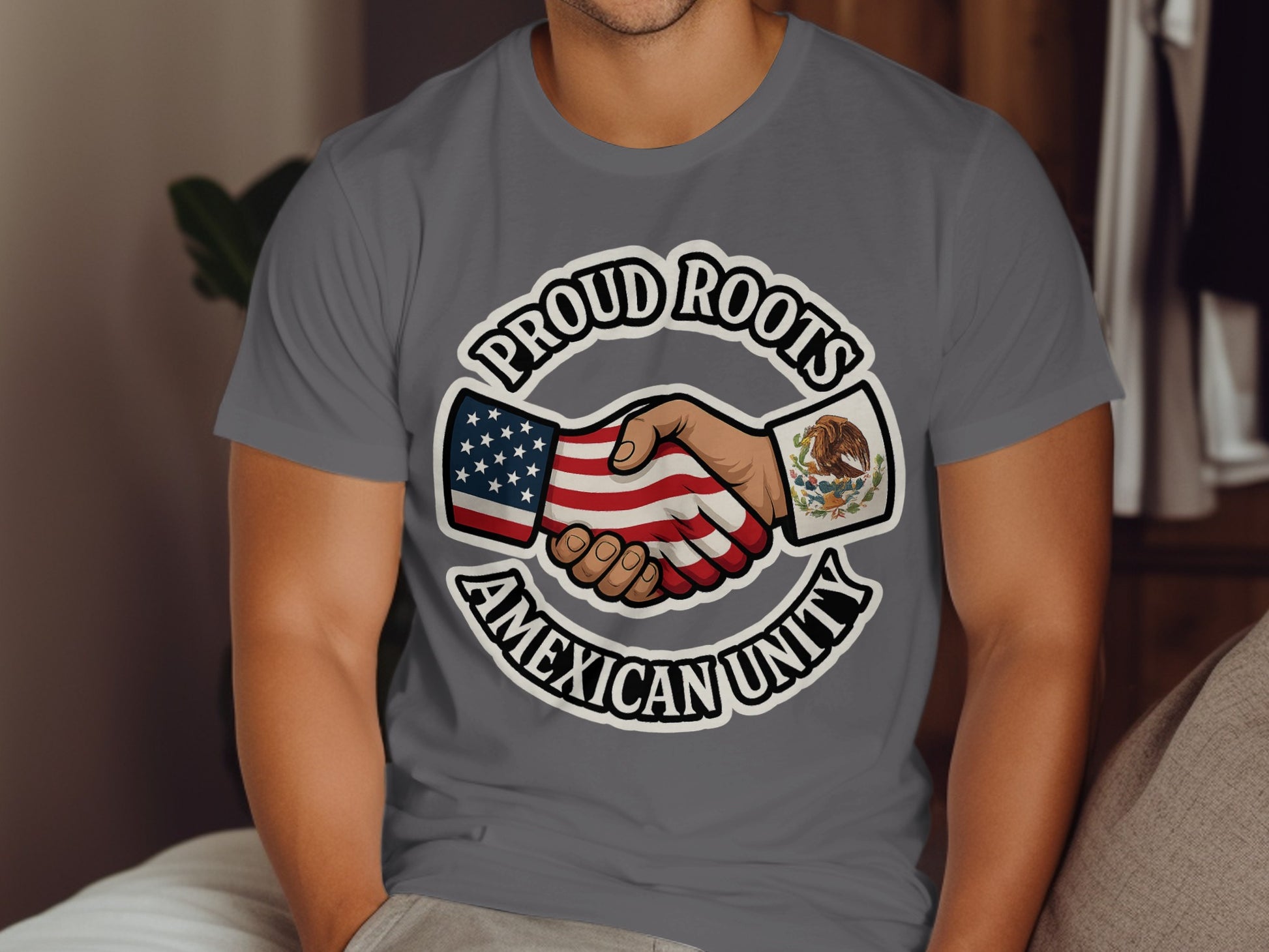 Proud Roots Mexican Unity Unique Graphic Tshirt Product