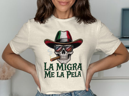 La Migra Me La Pela Graphic T-Shirt product type