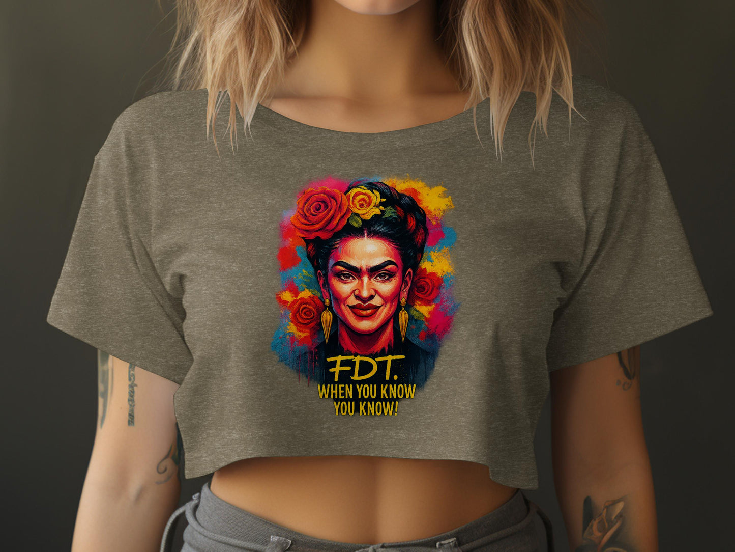 Colorful FDT When You Know You Know Crop Top product