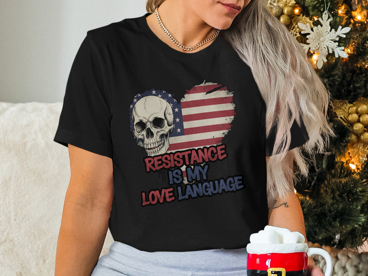 Resistance Is My Love Language Skull Shirt