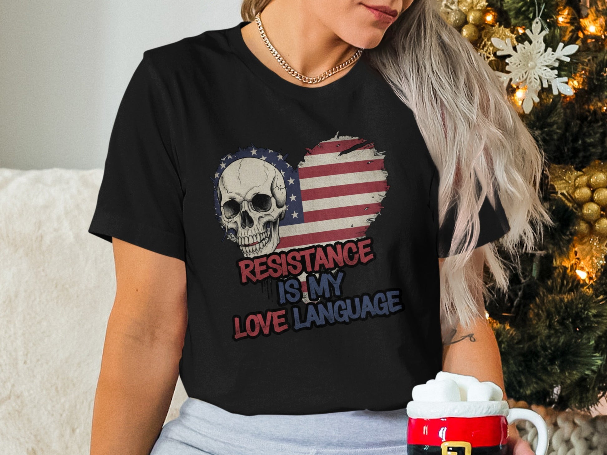 Resistance Is My Love Language Skull Shirt
