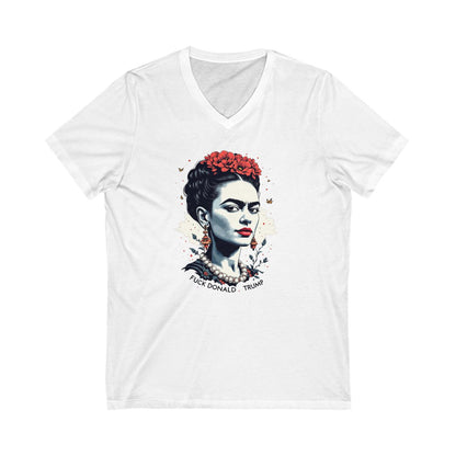 Frida Kahlo Statement V Neck T Shirt Top Product