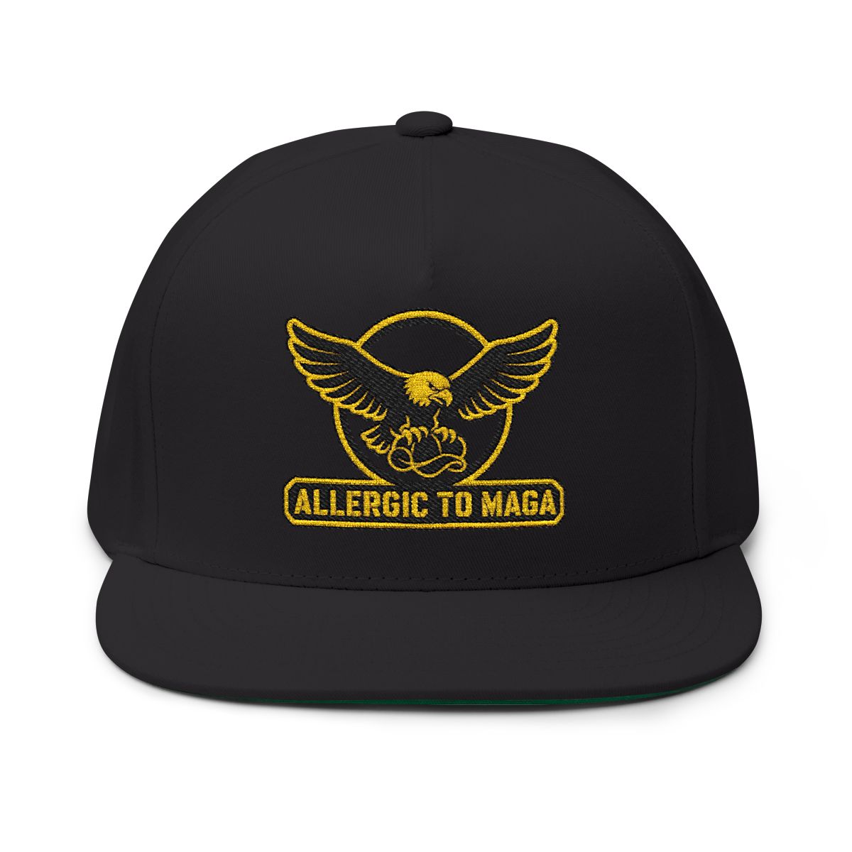 Allergic To Maga Embroidery Funny Hat Top Quality| Anti Trumpt Hat