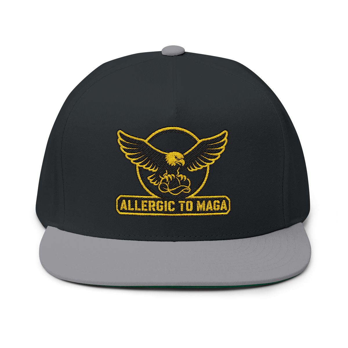 Allergic To Maga Embroidery Funny Hat Top Quality| Anti Trumpt Hat
