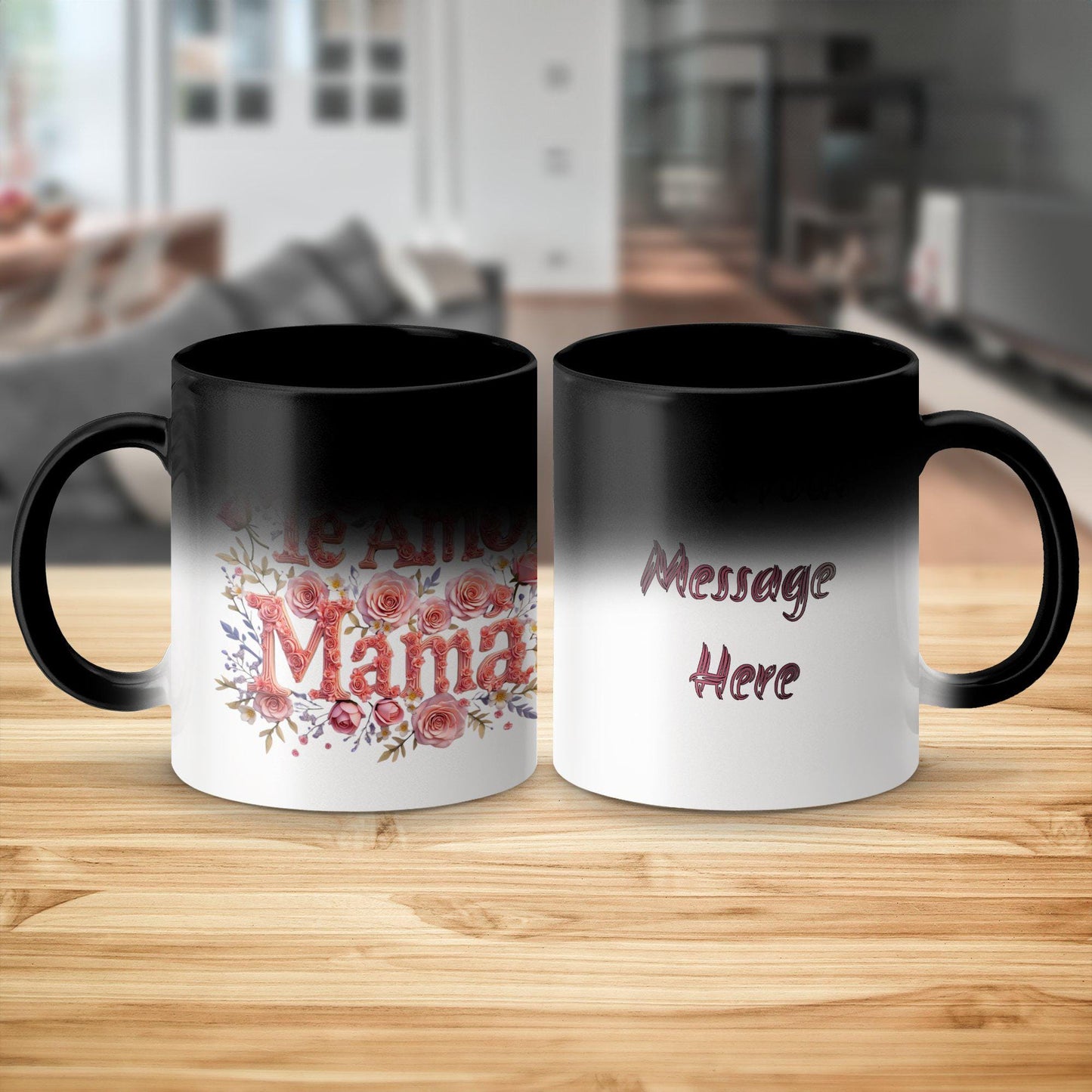 Mom Mug - Customizable Te Amo Mama Coffee Gift for Best Mother