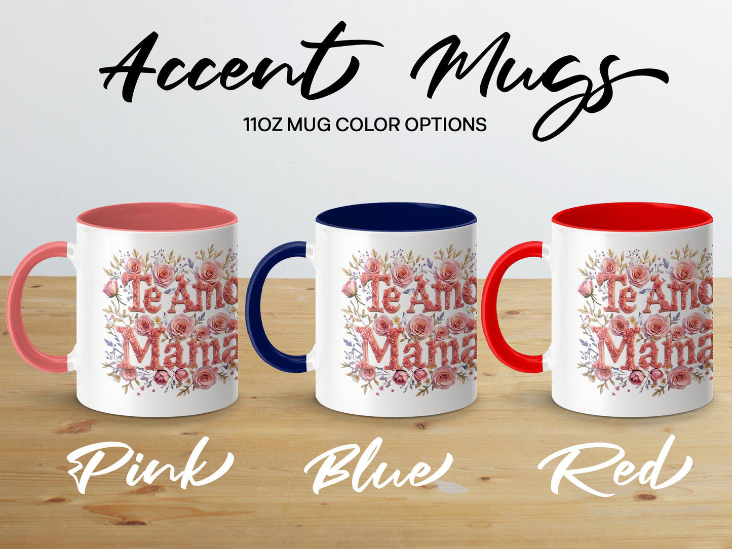 Mom Mug - Customizable Te Amo Mama Coffee Gift for Best Mother