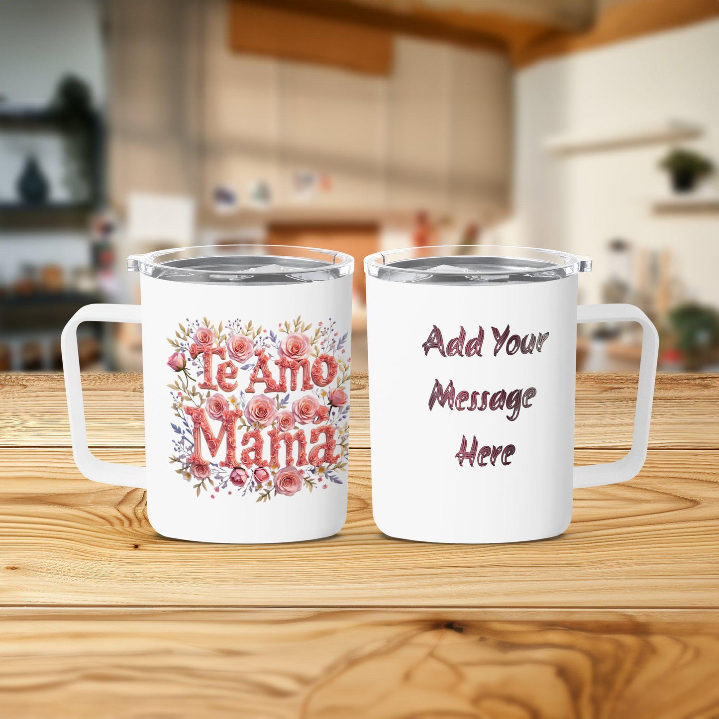 Mom Mug - Customizable Te Amo Mama Coffee Gift for Best Mother