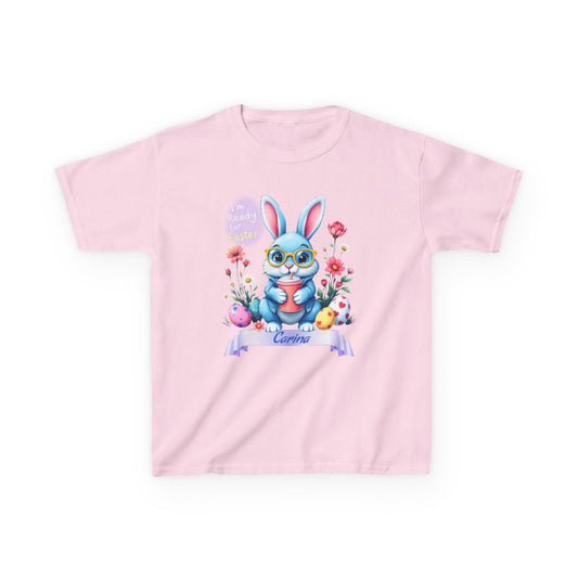 Custom Tee, Easter Shirt, Pascua Camisa, Personalized, Easter  Bunny Kids Heavy Cotton™ Tee
