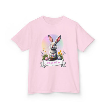 Custom Tee, Easter Shirt, Pascua Camisa, Personalized, Easter  Bunny Kids Heavy Cotton™ Tee
