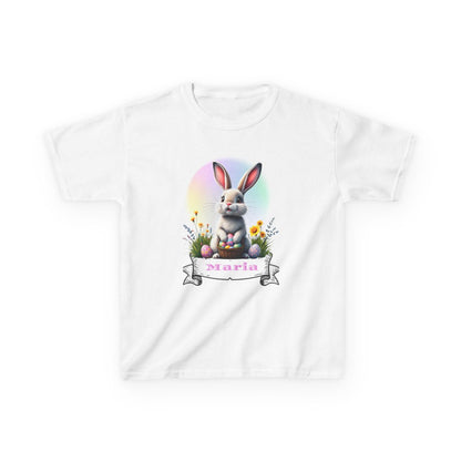 Custom Tee, Easter Shirt, Pascua Camisa, Personalized, Easter  Bunny Kids Heavy Cotton™ Tee