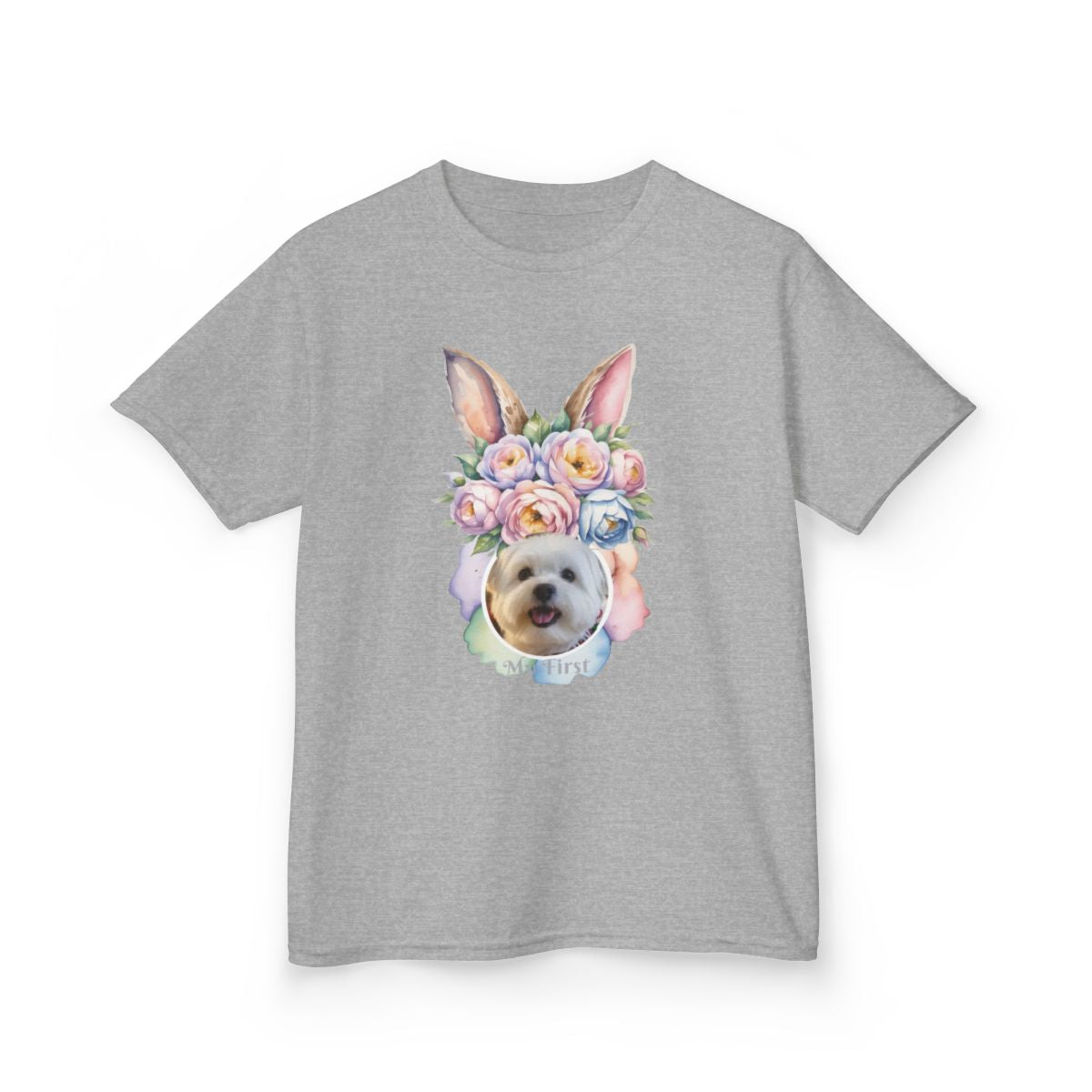 Custom Image Easter Tee, Personalized Image, My First Easter Shirt, Kids Heavy Cotton™ Tee