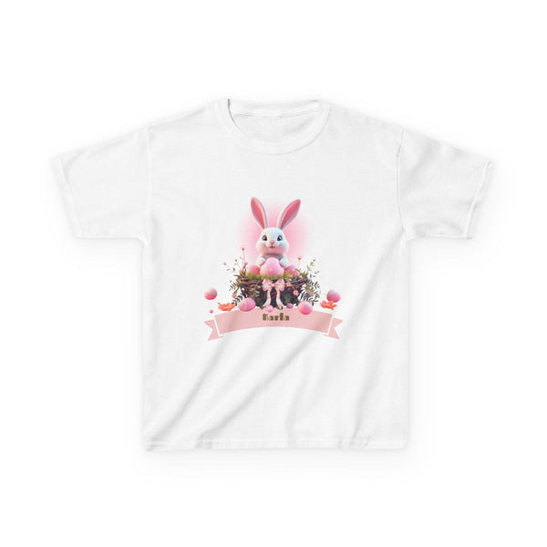 Custom Tee, Easter Shirt, Pascua Camisa, Personalized, Easter  Bunny Kids Heavy Cotton™ Tee