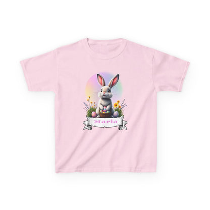 Custom Tee, Easter Shirt, Pascua Camisa, Personalized, Easter  Bunny Kids Heavy Cotton™ Tee