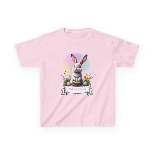 Custom Tee, Easter Shirt, Pascua Camisa, Personalized, Easter  Bunny Kids Heavy Cotton™ Tee