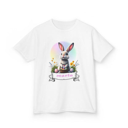 Custom Tee, Easter Shirt, Pascua Camisa, Personalized, Easter  Bunny Kids Heavy Cotton™ Tee