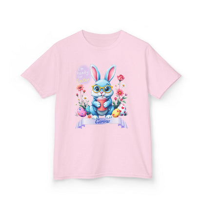 Custom Tee, Easter Shirt, Pascua Camisa, Personalized, Easter  Bunny Kids Heavy Cotton™ Tee