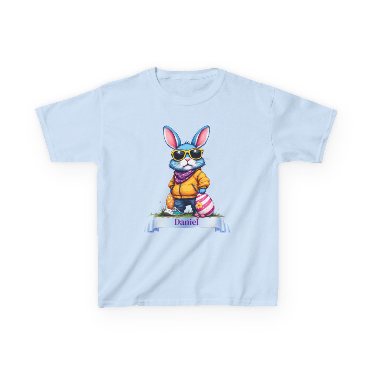Custom Tee, Easter Shirt, Pascua Camisa, Personalized Kids Heavy Cotton™ Tee