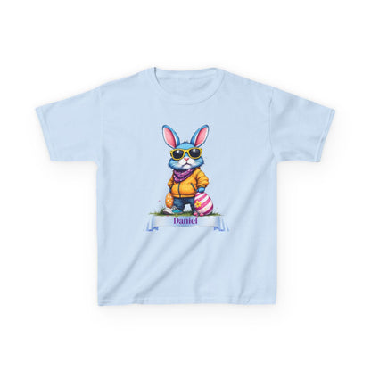 Custom Tee, Easter Shirt, Pascua Camisa, Personalized Kids Heavy Cotton™ Tee