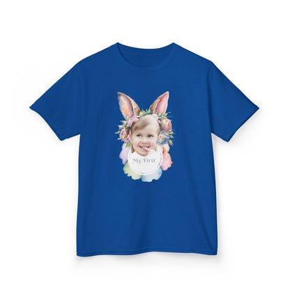 Custom Image Easter Tee, Personalized Image, My First Easter Shirt, Kids Heavy Cotton™ Tee