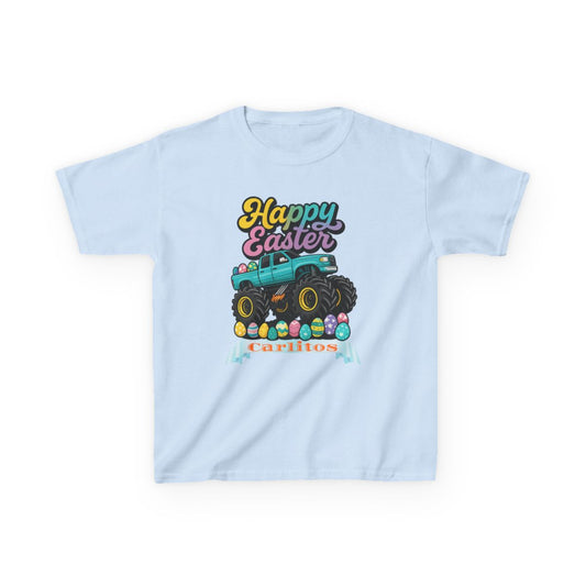 Custom Tee, Easter Shirt, Pascua Camisa, Personalized, Easter Bunny Truck Heavy Cotton™ Tee