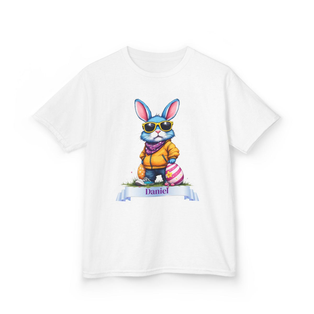 Custom Tee, Easter Shirt, Pascua Camisa, Personalized Kids Heavy Cotton™ Tee